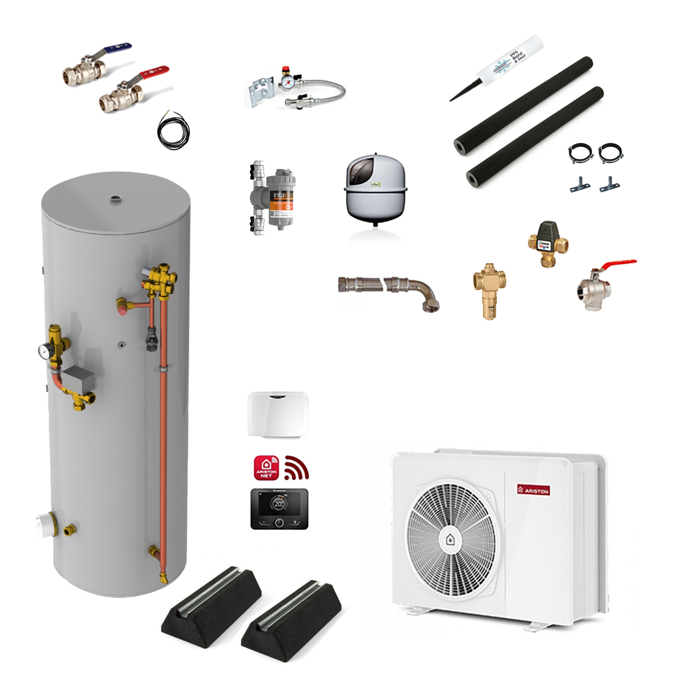 Ariston Nimbus Pocket 5kW - 170l Part Plumbed Cylinder Single Zone Open Loop