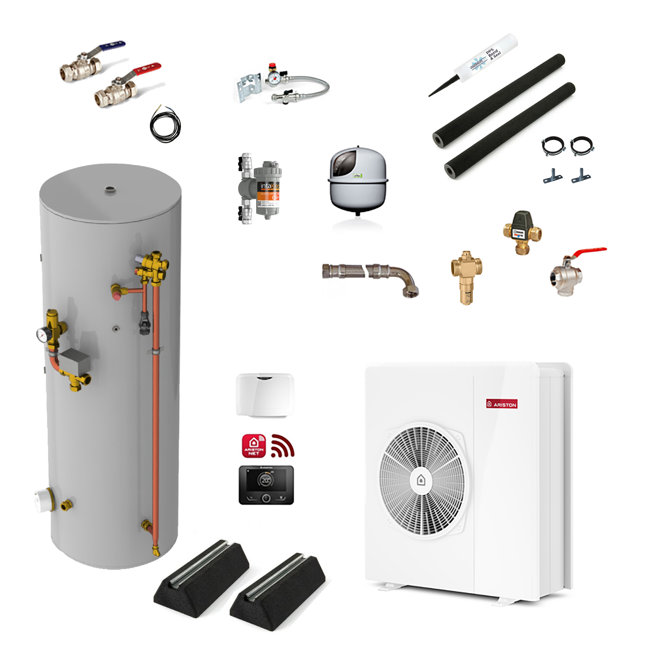 Ariston Nimbus Pocket 8kW - 170l Part Plumbed Cylinder Single Zone Open Loop